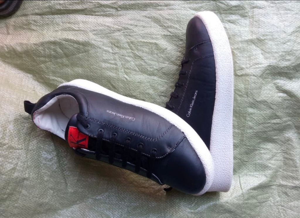 Calvin Klein Jeans Men's Sneakers - Black Leather