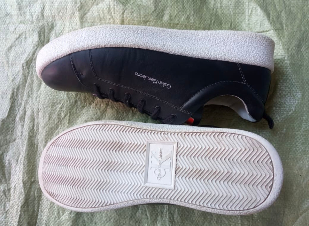 Calvin Klein Jeans Men's Sneakers - Black Leather