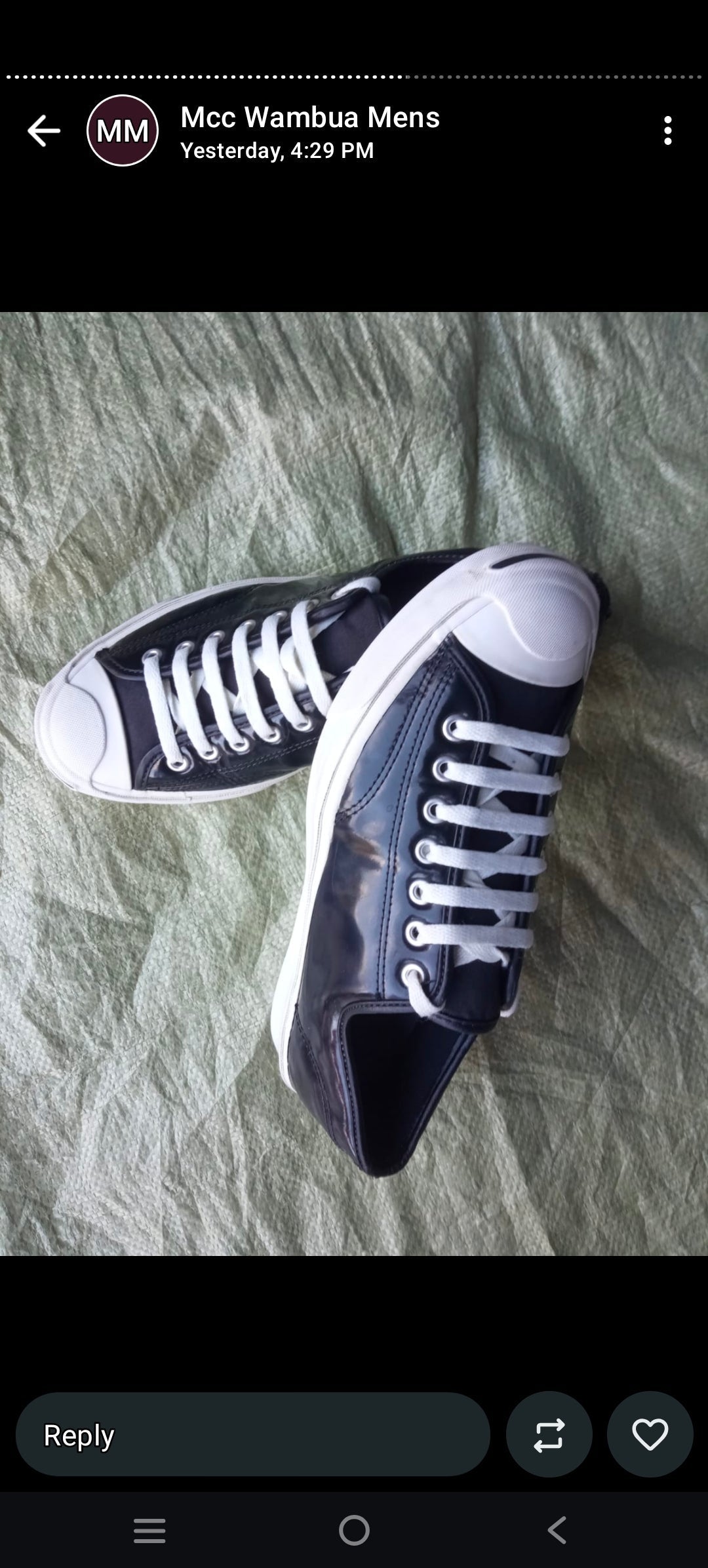 Converse Jack Purcell Low Top - Black Patent Leather