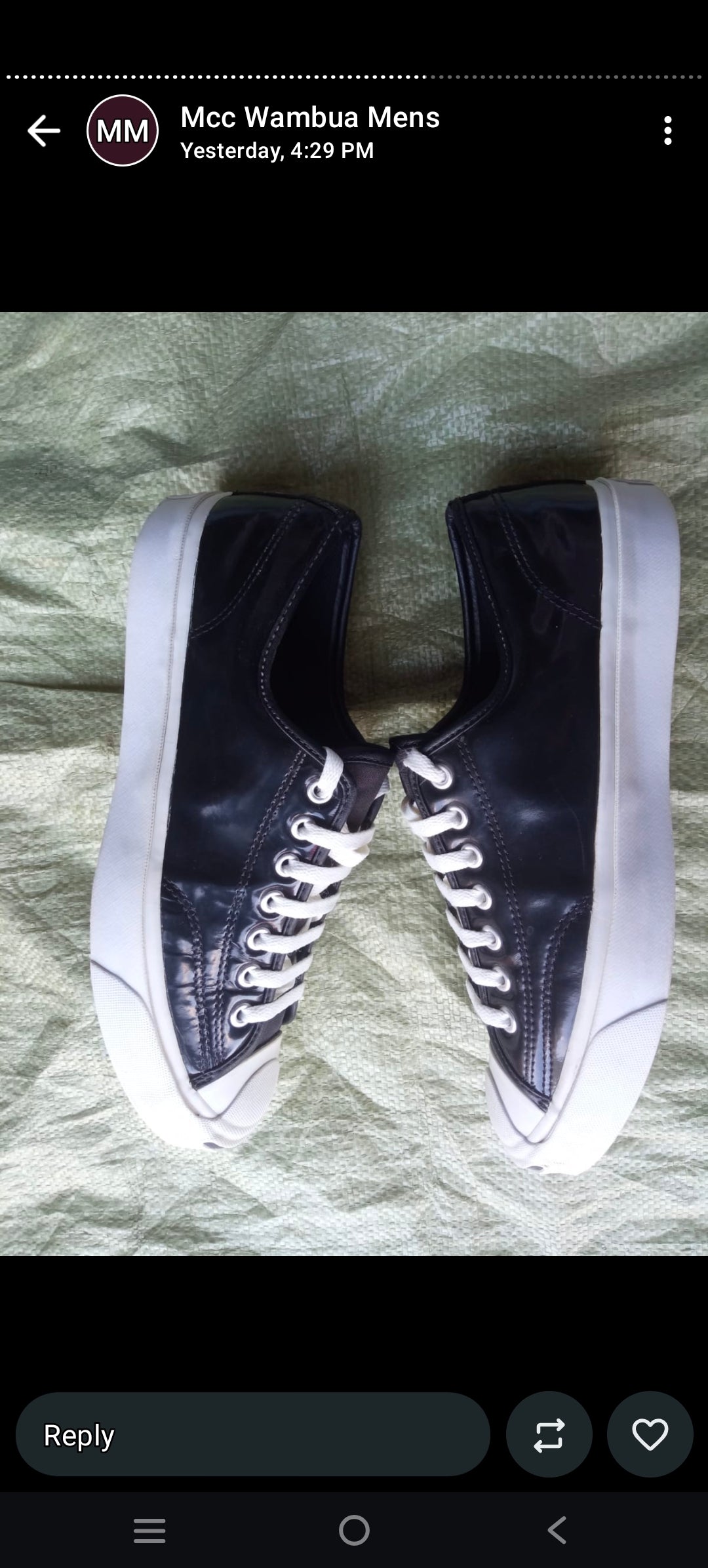 Converse Jack Purcell Low Top - Black Patent Leather