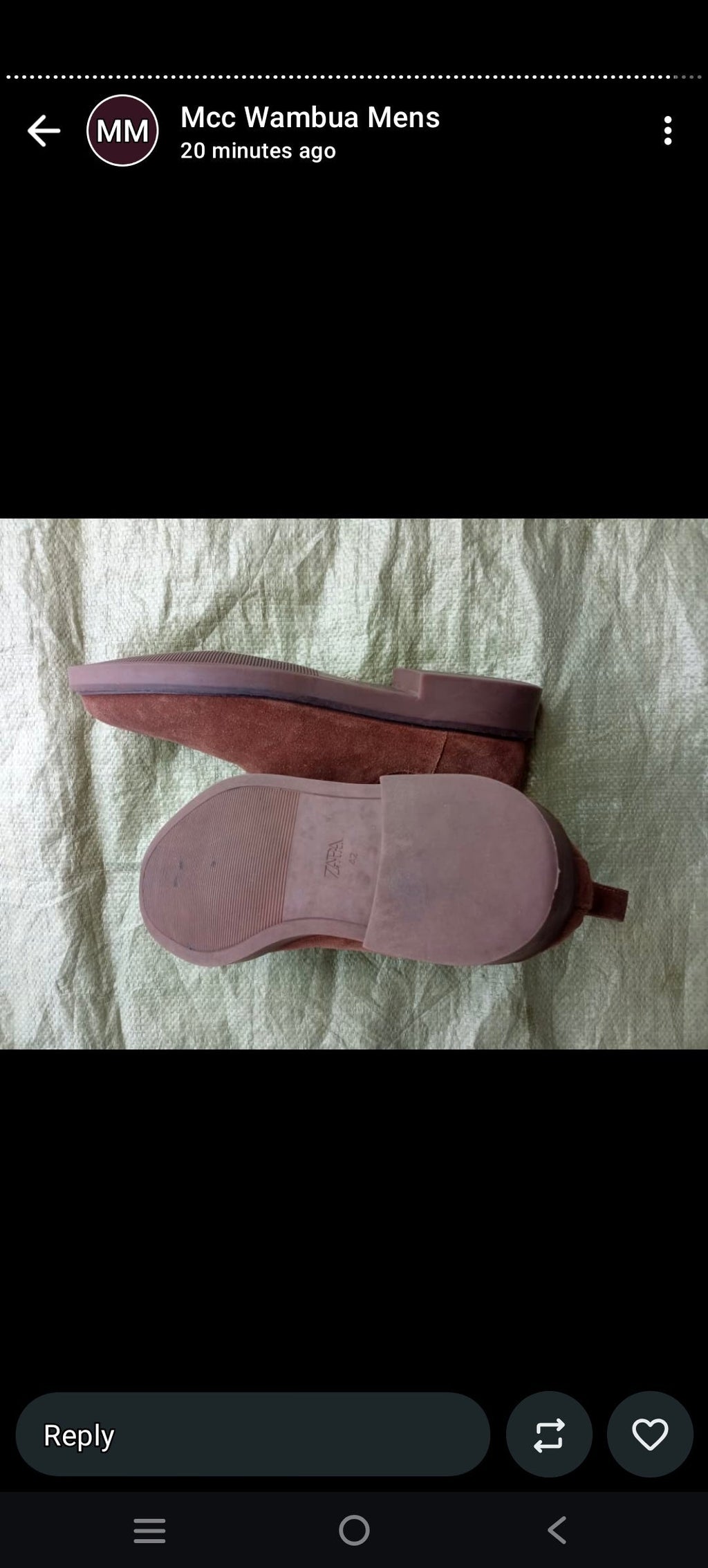 Men's Brown Suede Chelsea Boots Size 42(8)