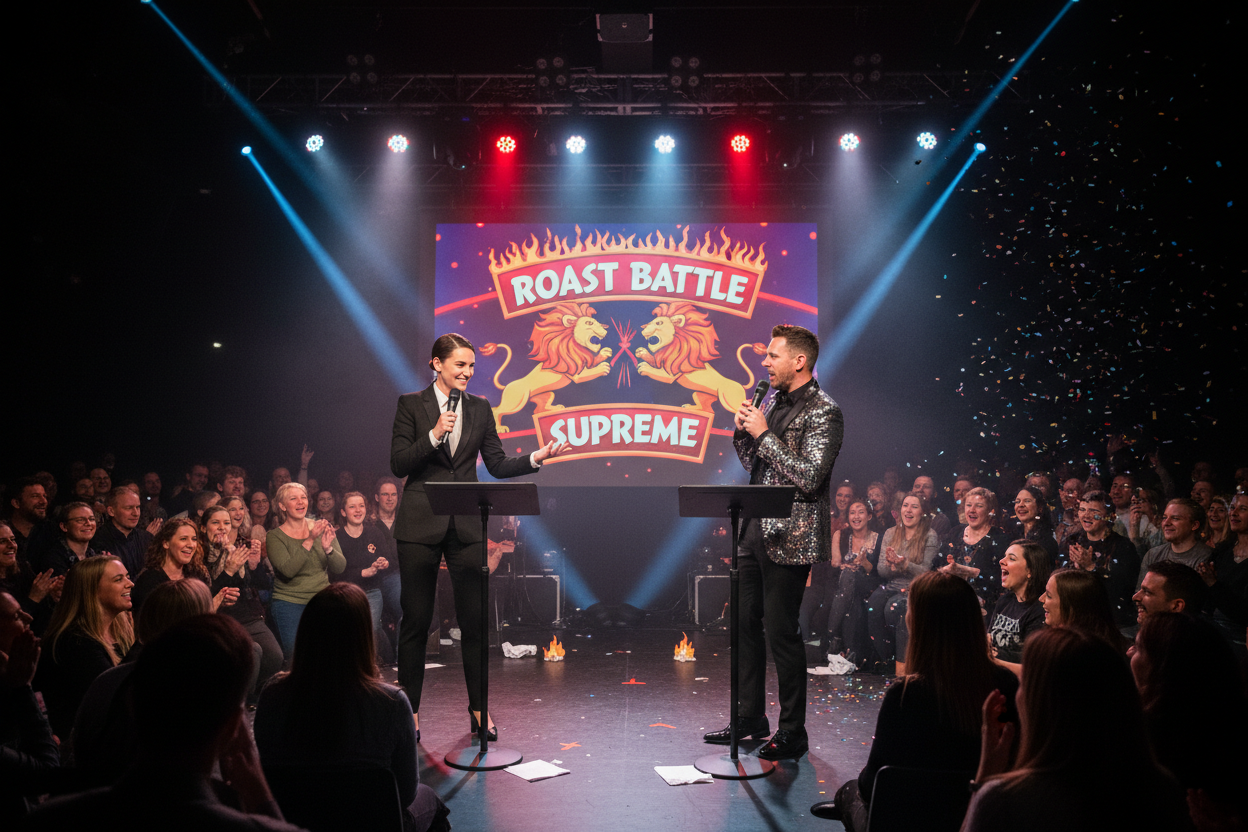 Comedy roast battle