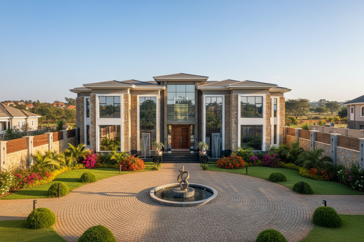 Grand mansion exterior in Runda