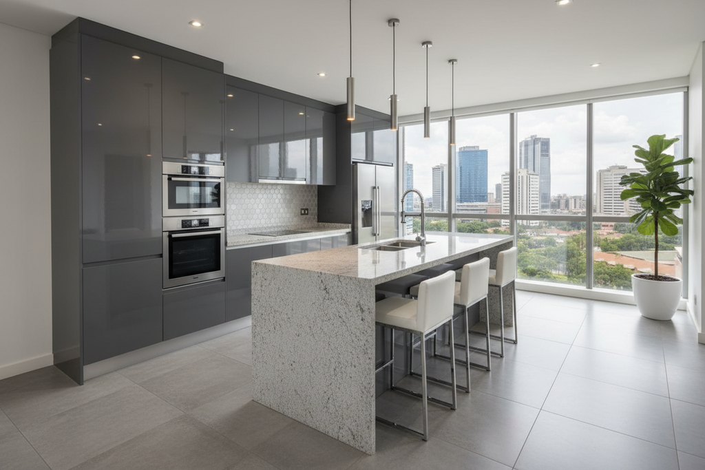 Sleek modern kitchen
