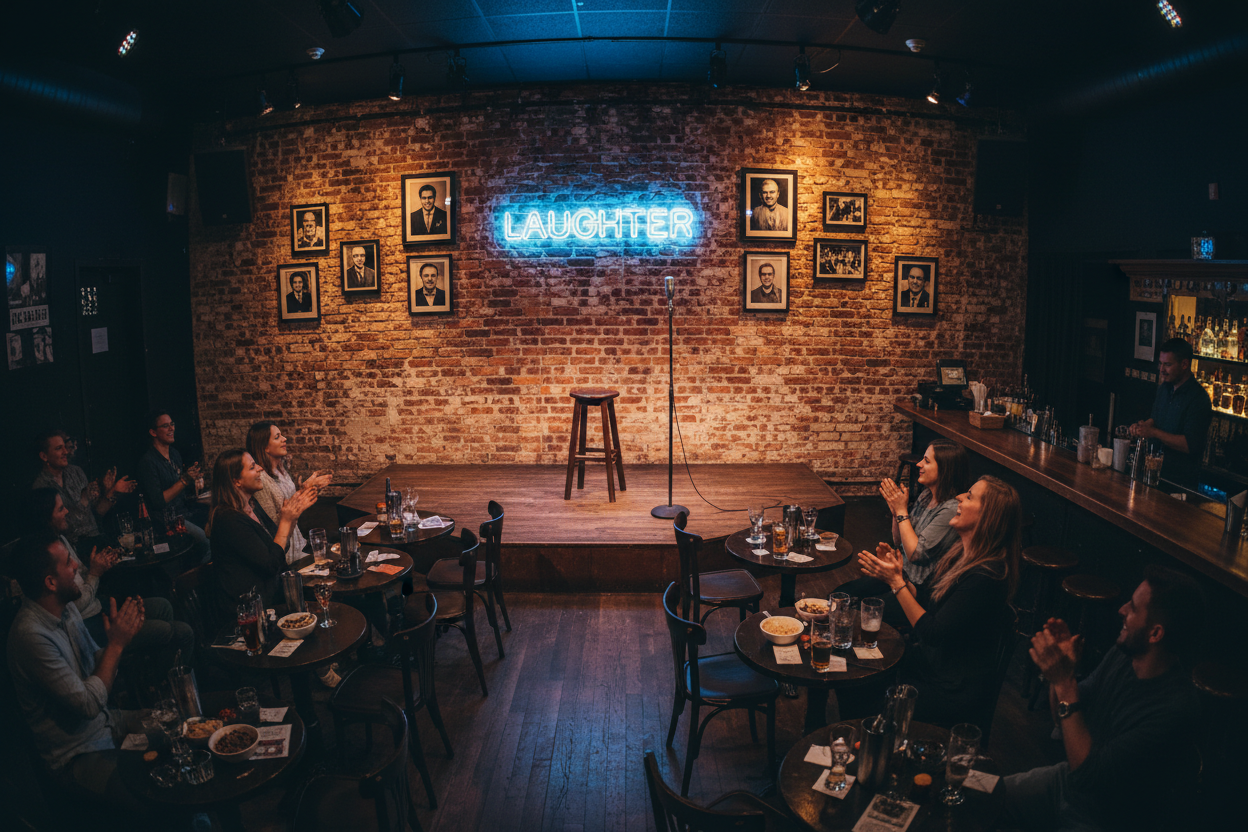 Comedy club interior