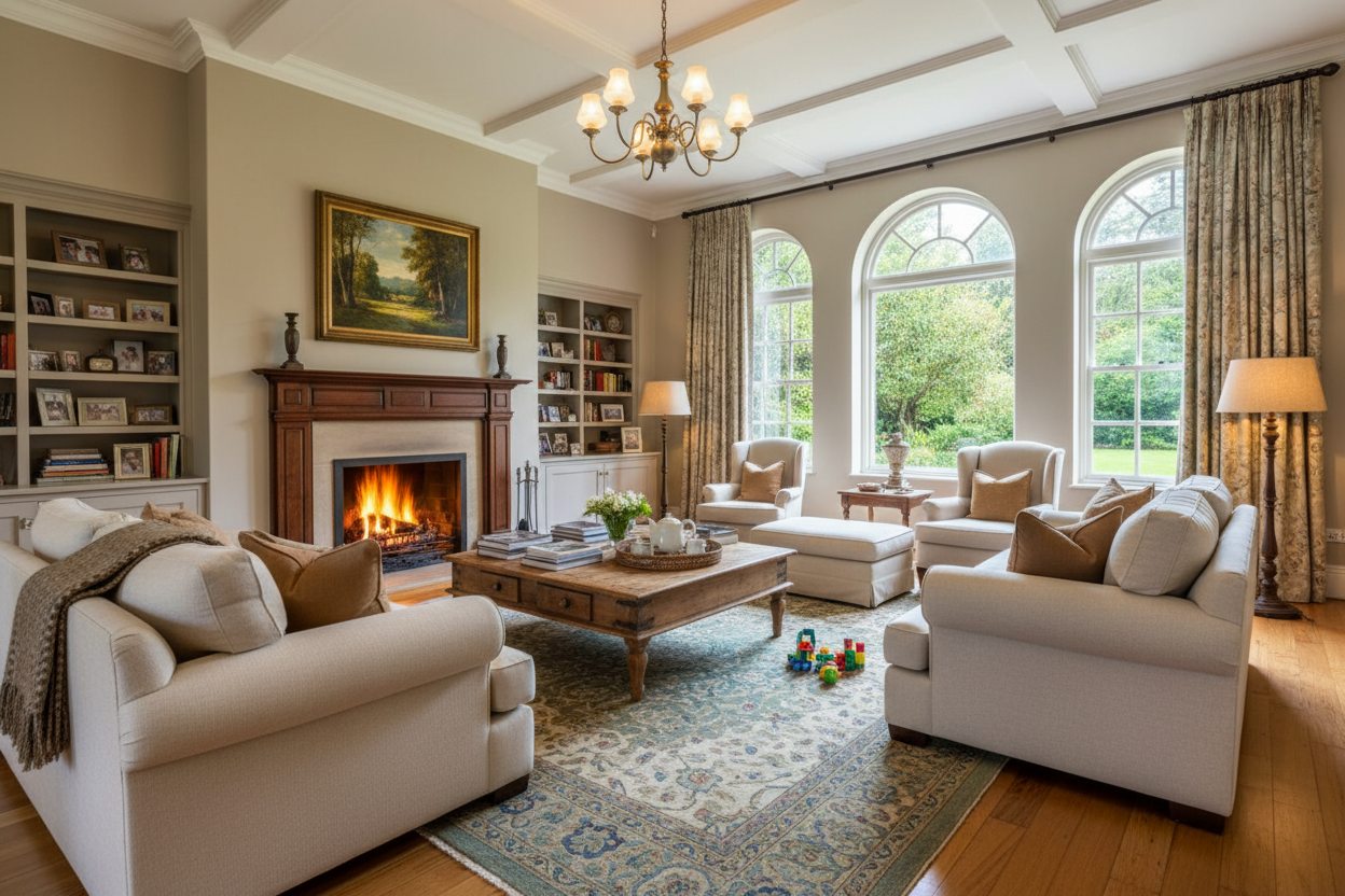 Spacious living room