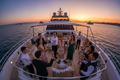 Luxury yacht party
