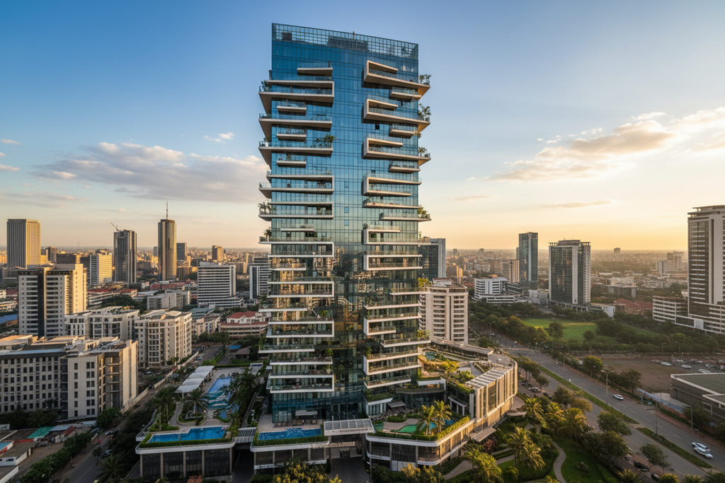 High-rise apartment building in Westlands