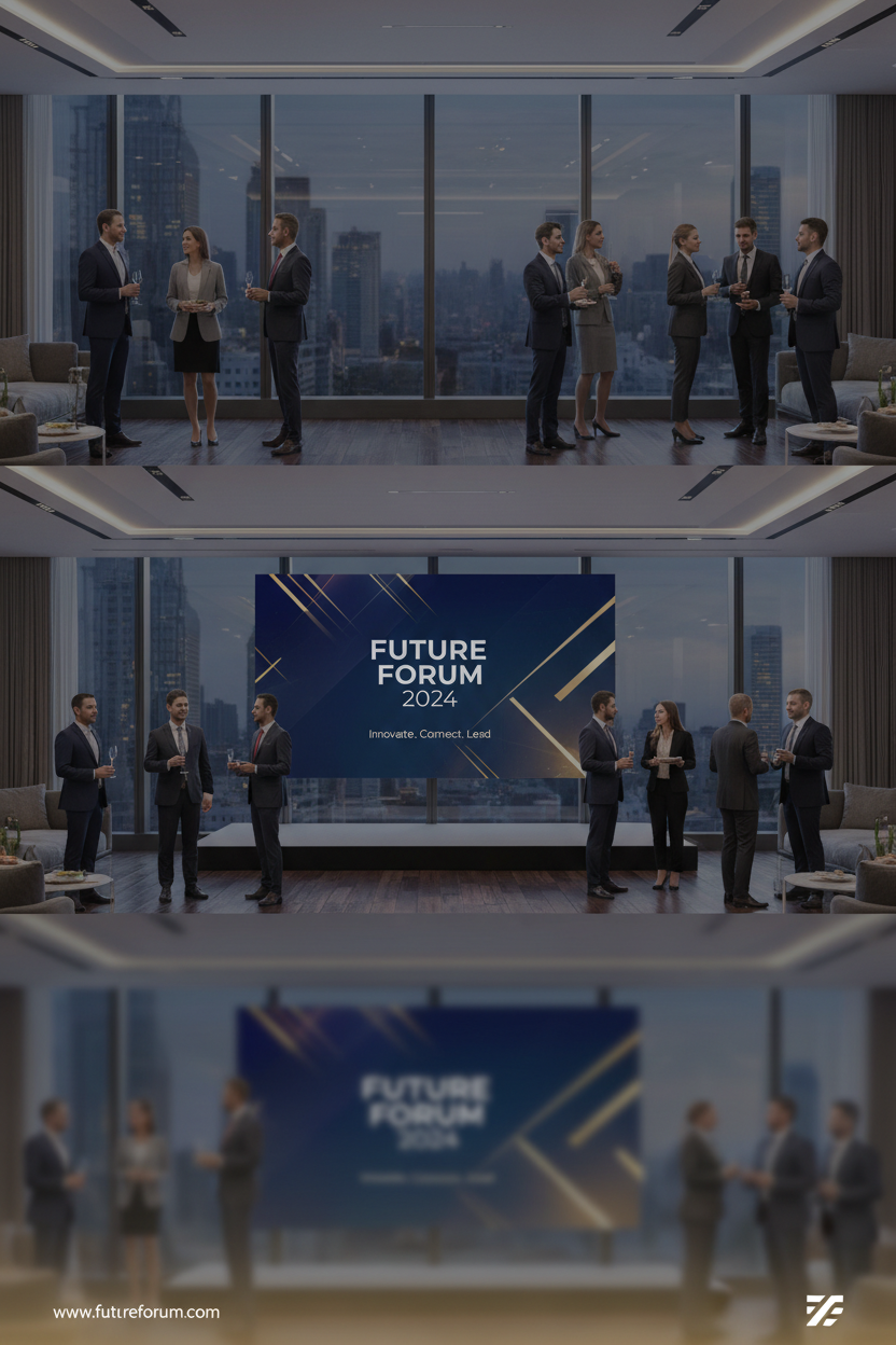 Corporate business event banner