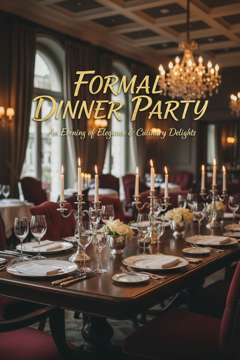 Formal dinner party banner