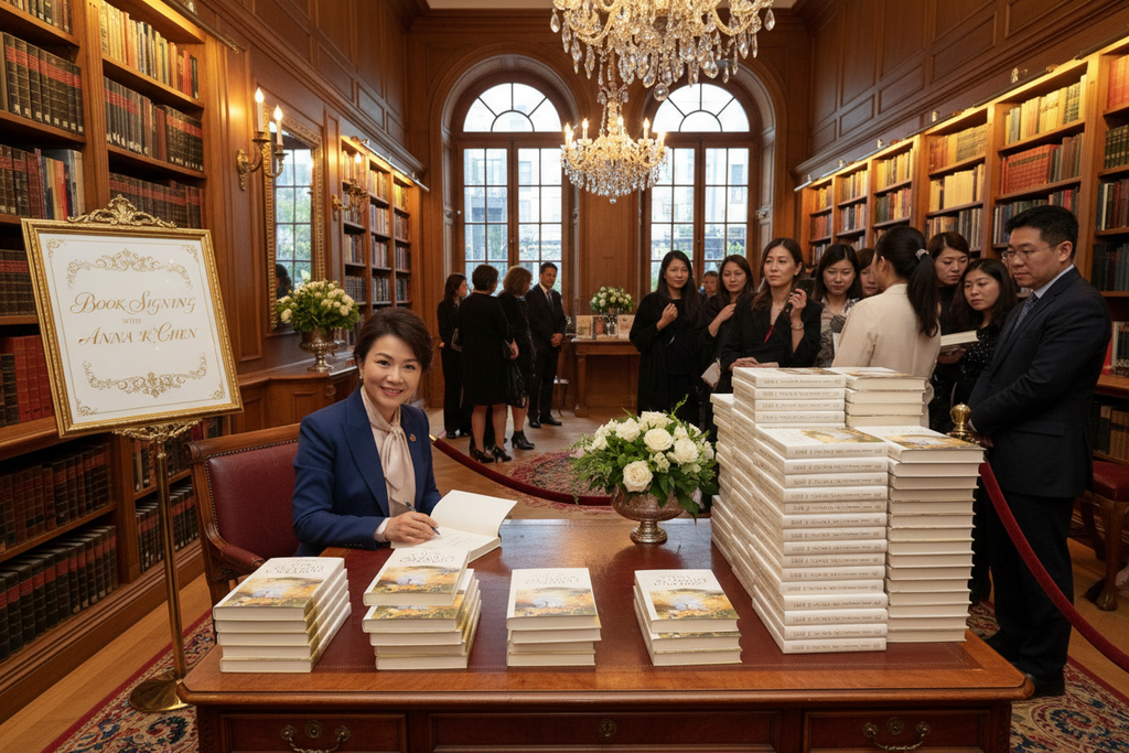 Book signing with author