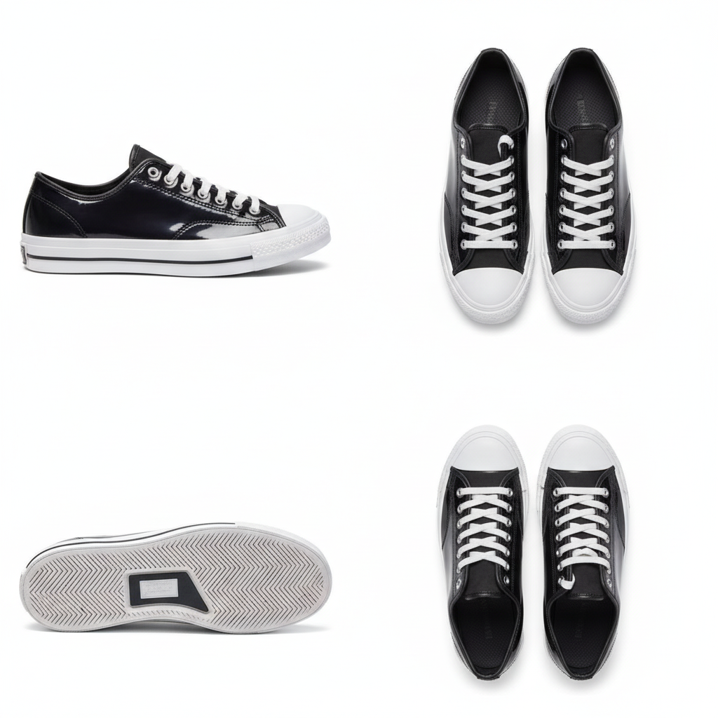 Converse Jack Purcell Low Top - Black Patent Leather