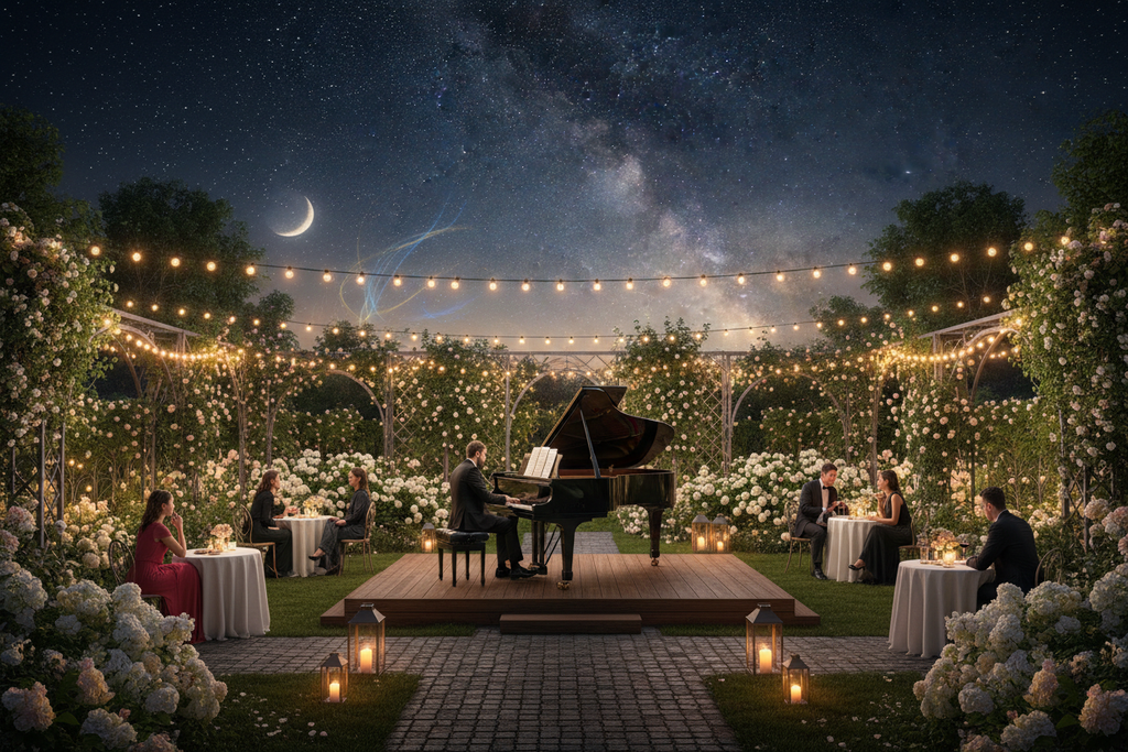 Jazz piano outdoor venue