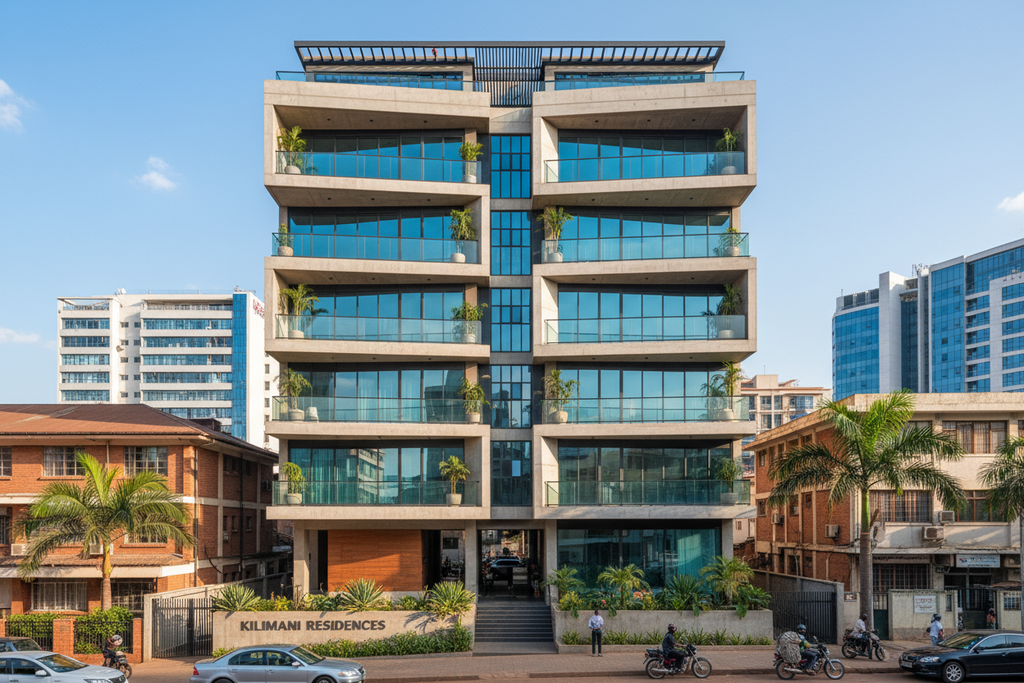 Modern studio building in Kilimani