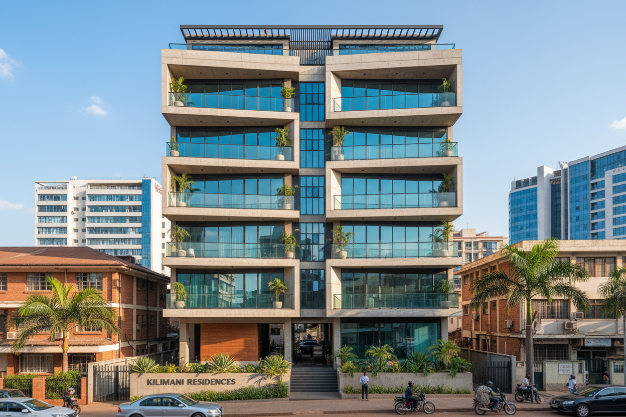 Modern studio building in Kilimani