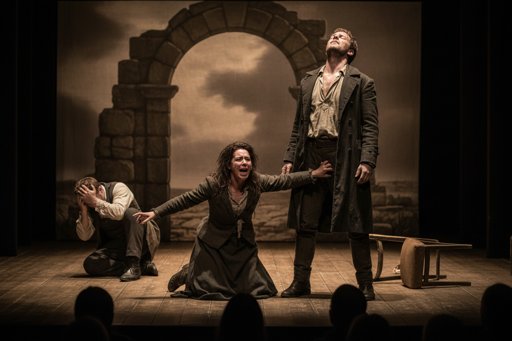 Dramatic theater scene