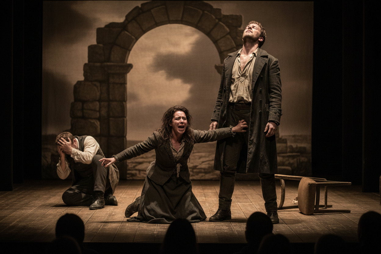 Dramatic theater scene