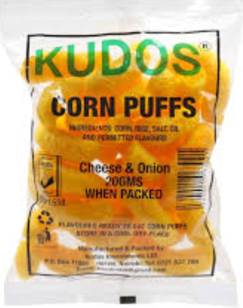 Kudos Puffs Cheese&Onion 55G