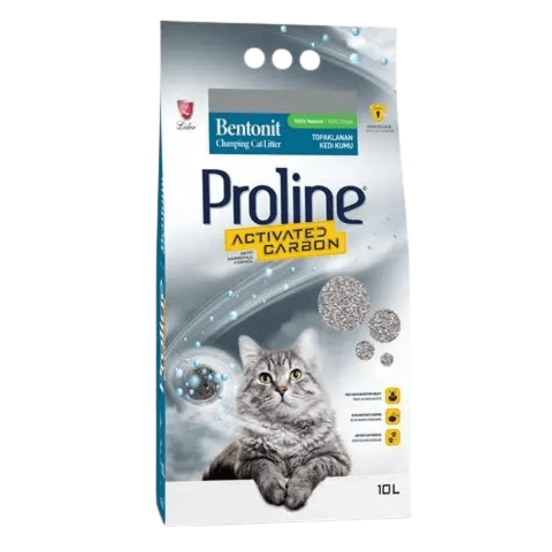Proline Activated Carbon Bentonite Clumping Cat Litter 10L