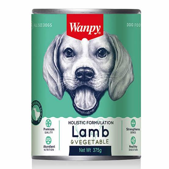 Wanpy Lamb Chunks Dog Food 375G