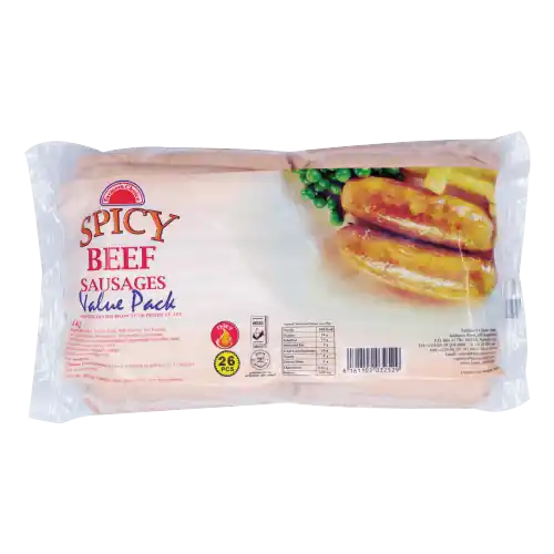 Spicy Beef Sausages Vip 1Kg