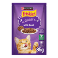 Friskies Cat Food Beef Gravy 85G