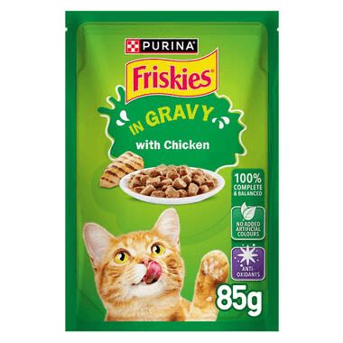 Purina Friskies Chicken In Gravy Wet Cat Food 85G