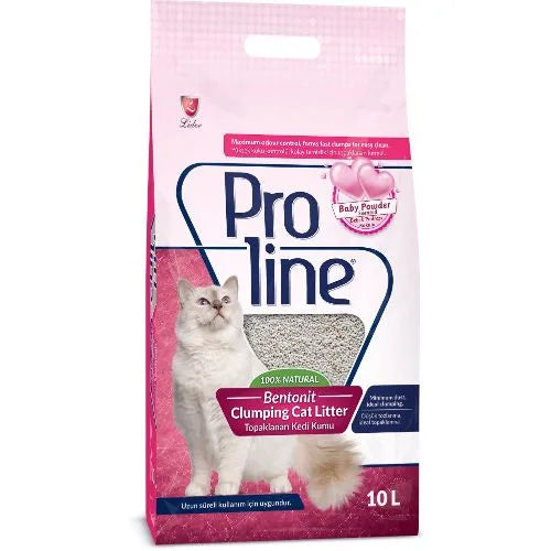Proline Bentonite Baby Powder Cat Litter 10L