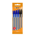 Bic Cristal Medium Point 5 3Blue/2Black
