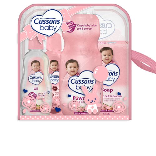 Cussons Baby Gift Bag Pink Large