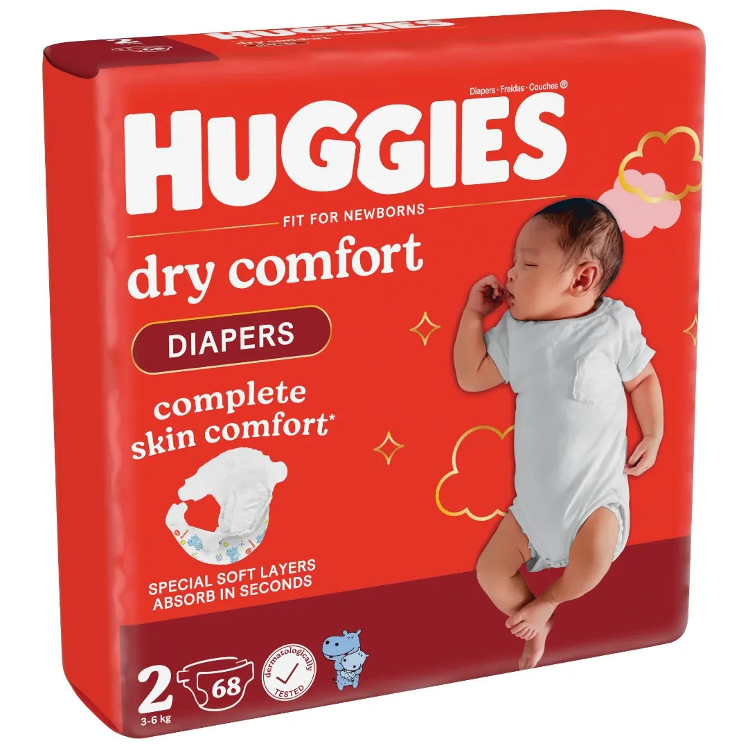 Huggies Dry Comfort Diapers (Pack C)