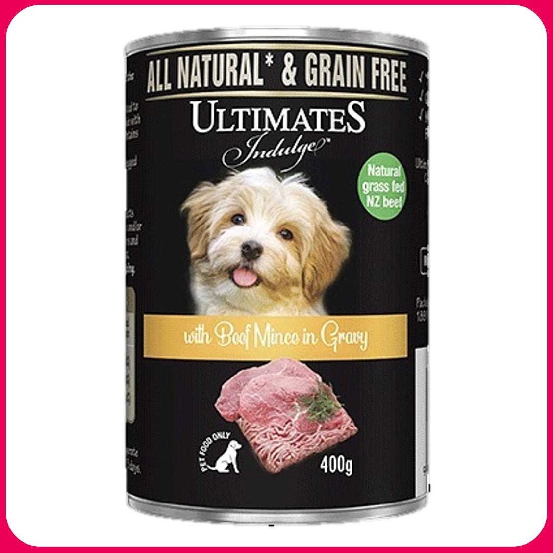 Ultimates Indulge Beef Mince In Gravy Dog Food 400G