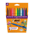 Bic Kids Visa Fine Point Felt-Tip Colouring Pens Assorted Colour