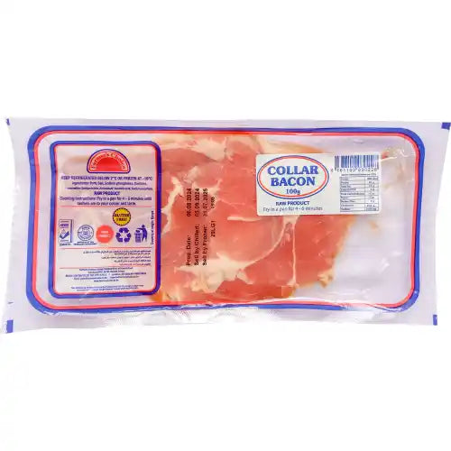 Farmers Choice Collar Bacon 100G