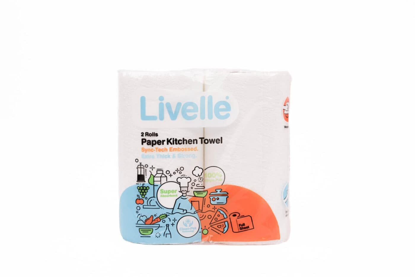 Livelle Kitchen Towel White