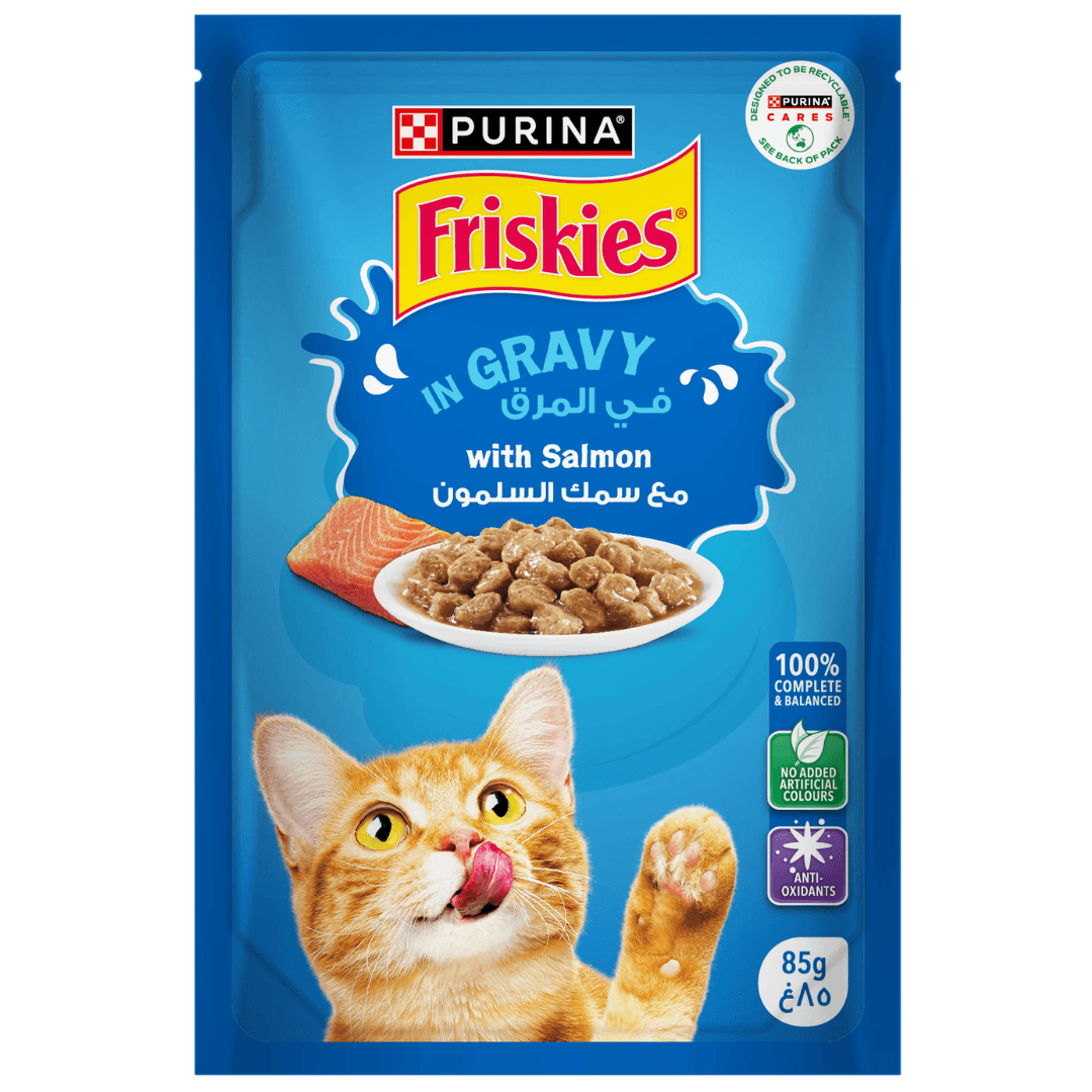 Friskies Cat Food Salmon In Gravy 85G