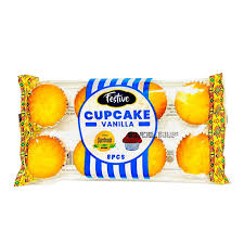 Festive Vanilla Cupcakes 8 Pieces 256G