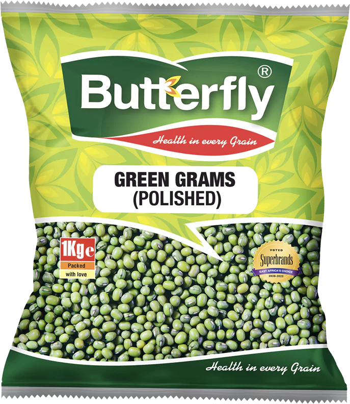 Butterfly Grains Polished Green Grams 249G