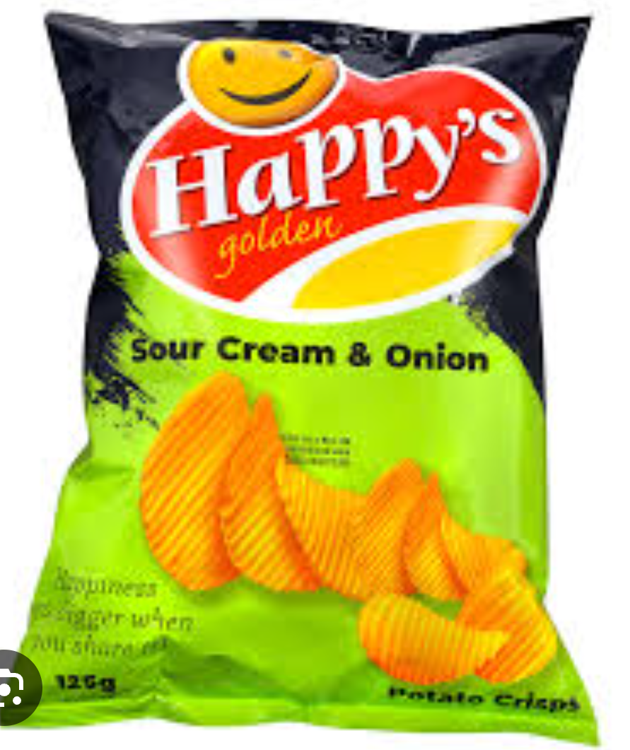 Happys Sour Cream Onion 55G