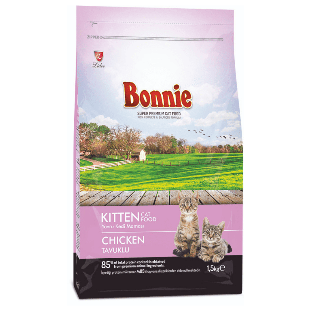 Bonnie Chicken Kitten Food 1.5Kg