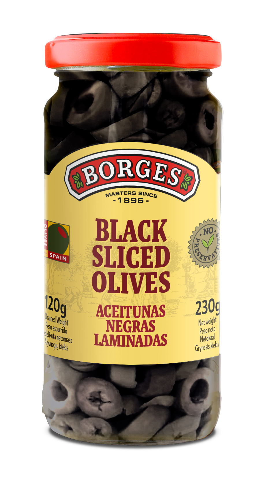 Borges Sliced Black Olives