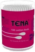 Tena Earbuds Tin White 100Pcs