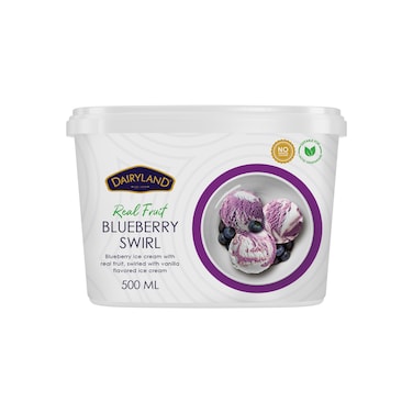Dairyland Blueberry Swirl Ice Cream 500Ml