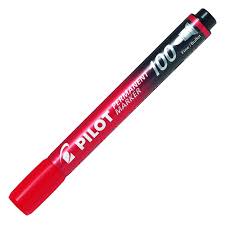 Pecker Permanent Marker Red
