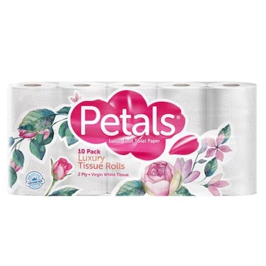 Petals Toilet Tissue 10 Pack
