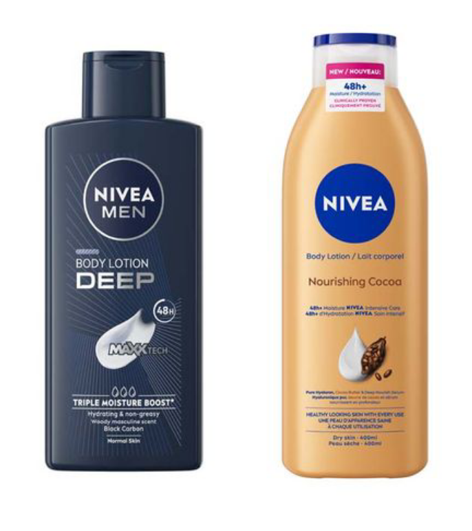 Nivea Cocoa Butter 400Ml + Deep Plus 500Ml