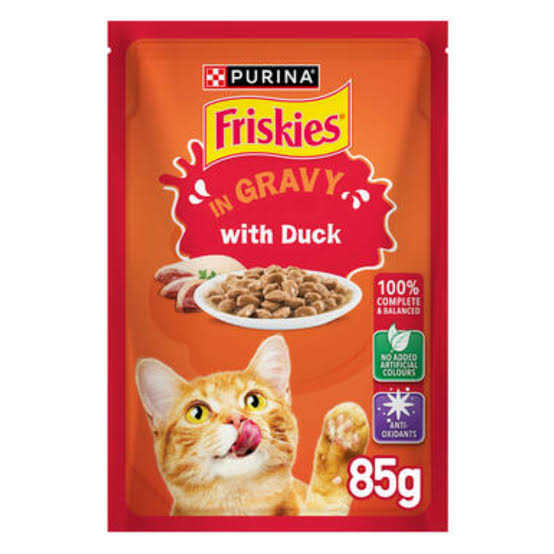 Friskies Cat Food Duck In Gravy 85G