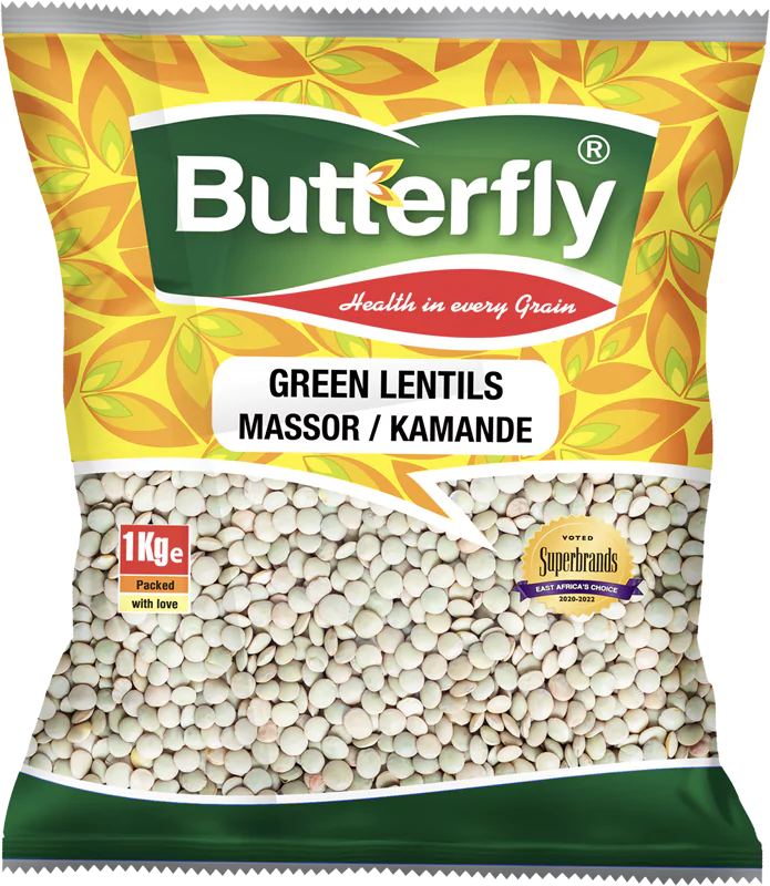 Butterfly Pulses Green Lentils 235G