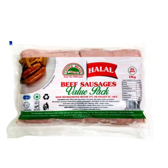 Choice Meats Beef Sausage 1Kg