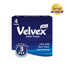 Velvex 3 Ply Rolls White 4